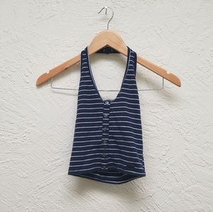 Hollister cropped halter top